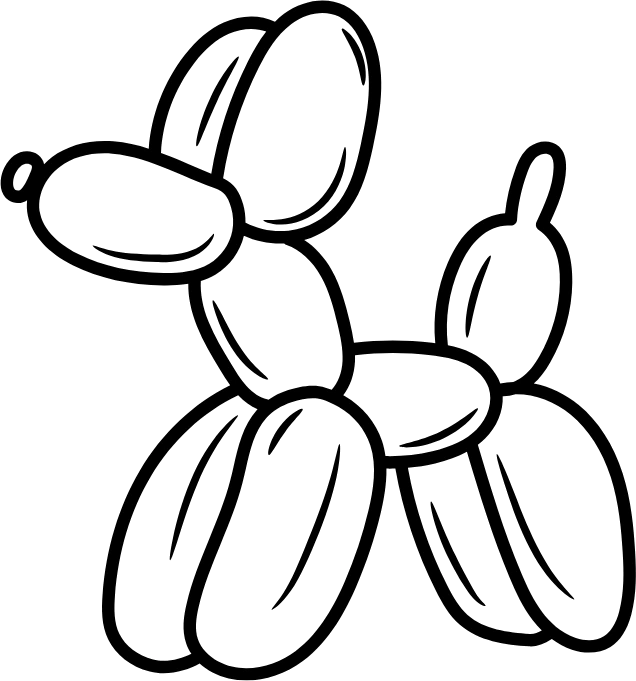 Balloon dog illustration