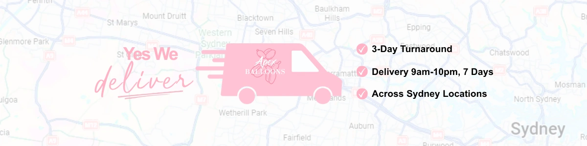 Yes we deliver — 3-day turnaround, delivery 9am to 10pm 7 days, across Sydney locations